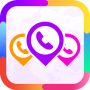 Téléphone avec gestionnaire de localisation icon