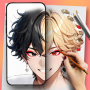Draw Anime: Aplicativo de pintura e esboço icon