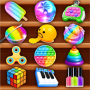 Antistress relaxing toy game icon