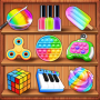 Antistress relaxing toy game icon
