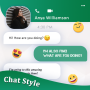 Estilo de chat: fuente y teclado icon