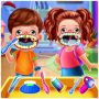 Twins Baby Dental Care Games