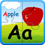 Alphabet jigsaw puzzle game