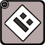 Salto pequeno geometria icon