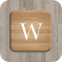 Tema de teclado de madera marrón puro icon