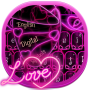 Tema de amor de néon icon